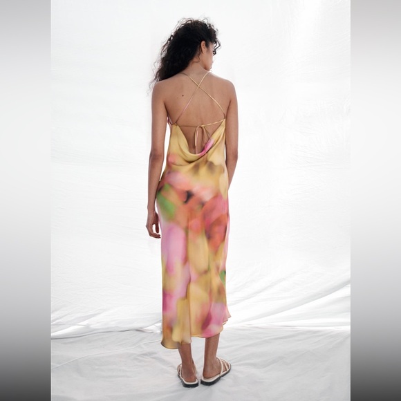 ZARA Tie Dye Midi Slip Dress (2022). NEW with tag. - Picture 8 of 10